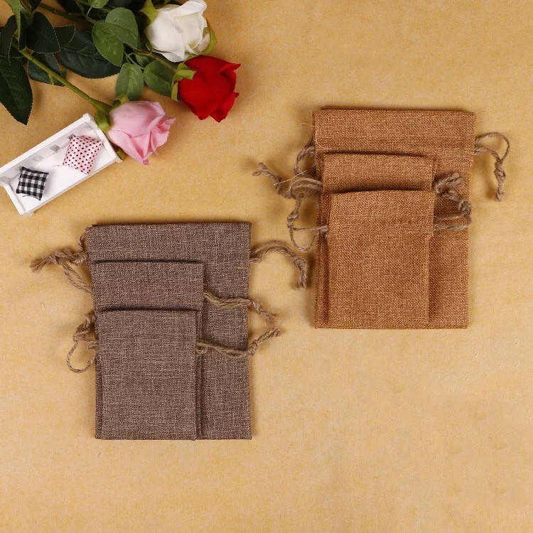 Light Weight Custom Printed Jute Bags , Weather Resistant Promotional Jute Bags