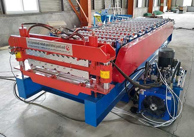 trapezoidal and corrugated roof Wall Sheet Double Layer Roll Forming Machine for metal roofing