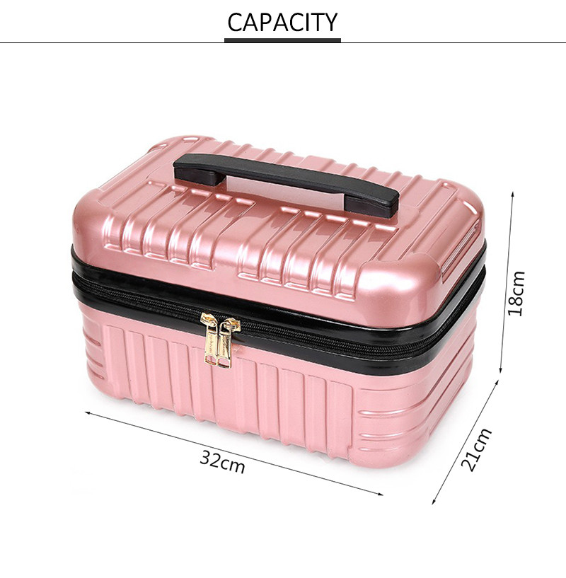 Extra Large Zipper Closure ABS Travel Toiletry Bag