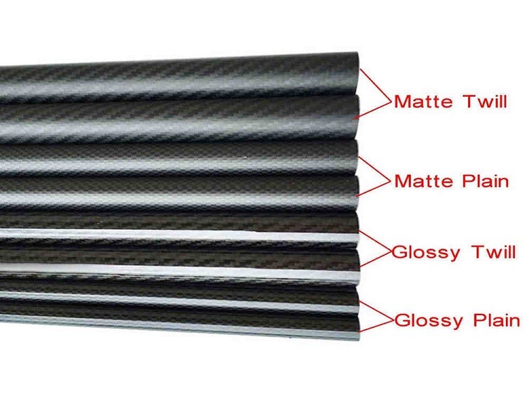 Racing Type Flexible Bicycle Carbon Fiber Tubing With 3K Twill Plain Weave