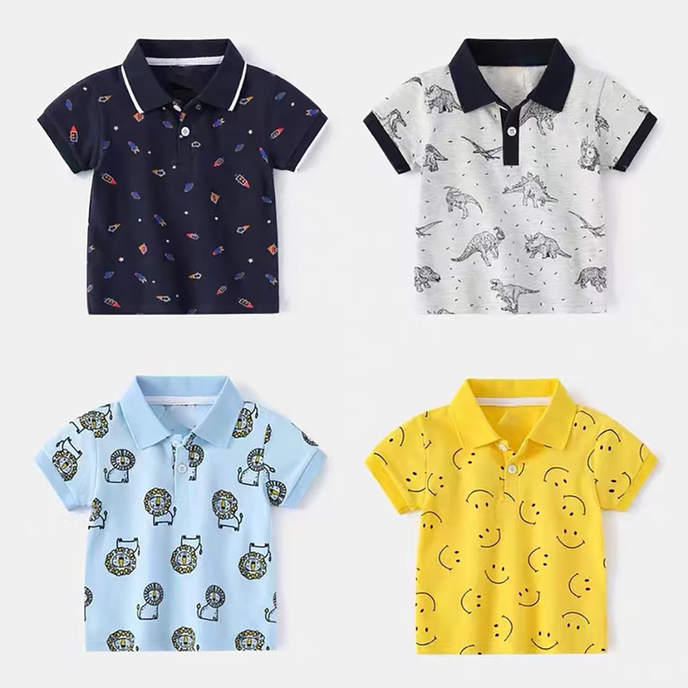 2023 baby fashion Polo T shirt kids tops children wear make up wholesale clothes boys polo shirts