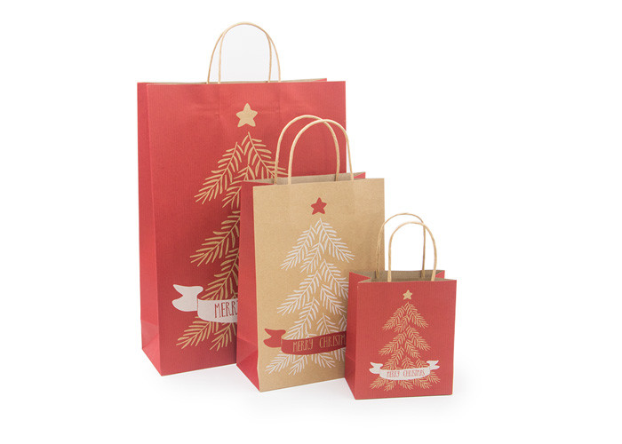 Handmade Creative Luxury Christmas Packaging / Christmas Brown Paper Bags