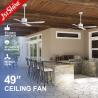 Buy cheap White Air Cooling Industrial Ceiling Fan 5 Speed Choice High Air Volume from wholesalers