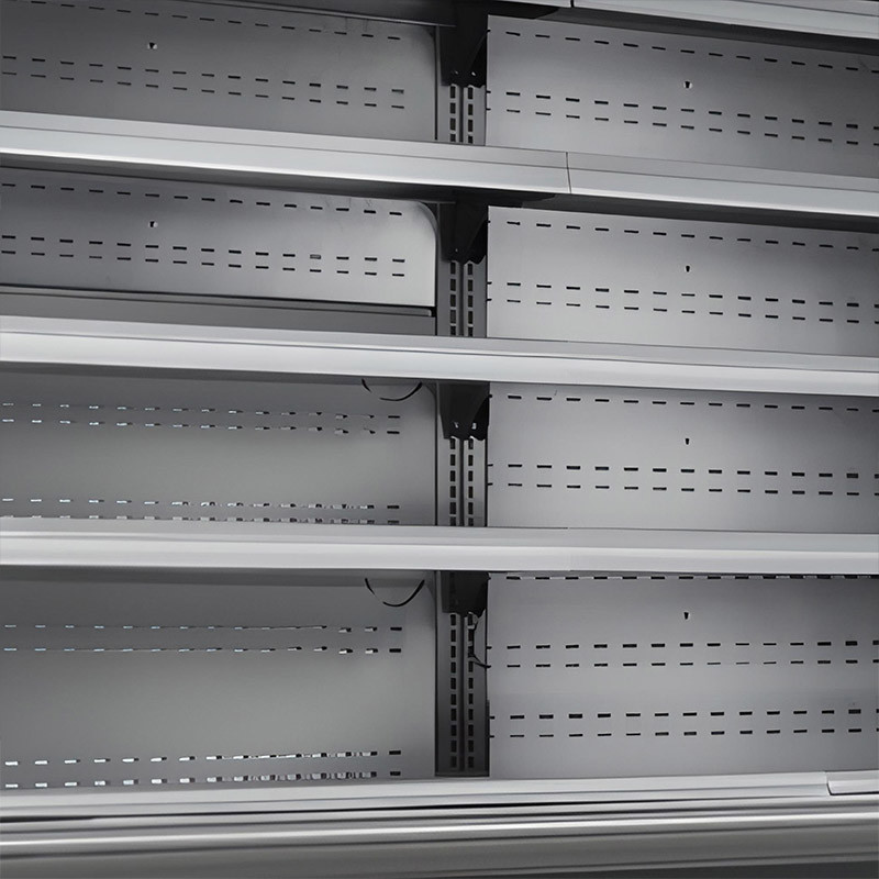 Fruit Supermarket Display Cases Air Curtain Open Chiller Showcase Cabinet 719L