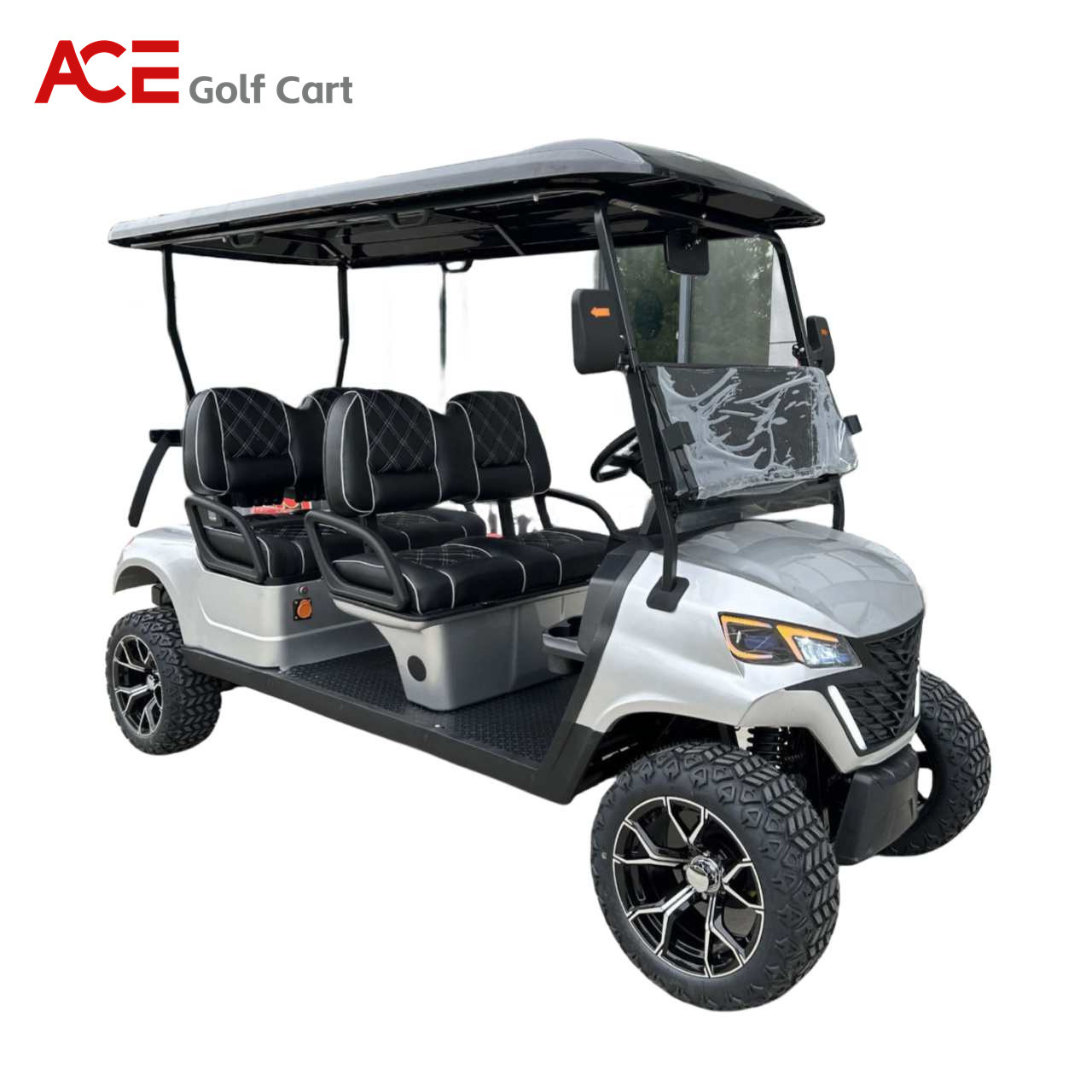 Off Road 4 Seater Electric Golf Cart 48V Custom Tour Electric Shopping Cart
