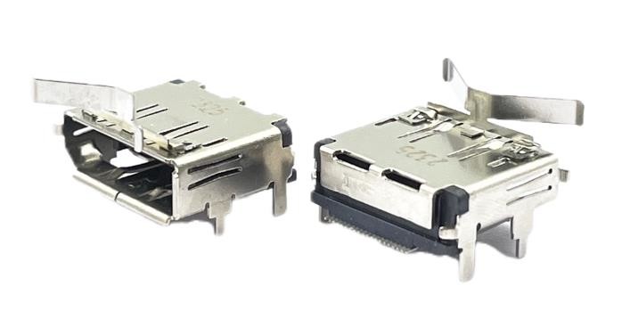 LCP 20P DisplayPort DP Socket Connector Solderable USB Plug With Spring