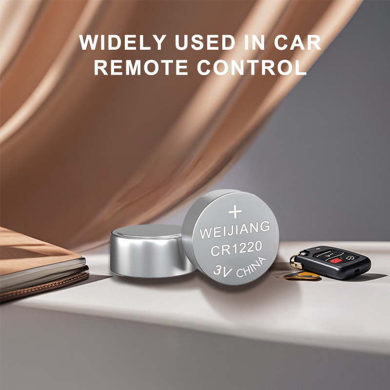Oem 3v CE Certified Cr1220 Button Cell 40mah For Car Remote Control Bluetooth Headset