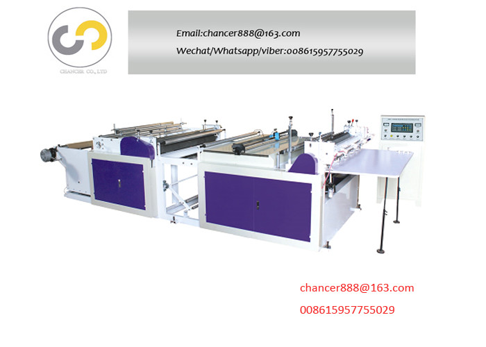 Non woven fabric embossing cutting machine, Non woven hand sewing bag making machine