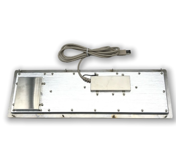IP65 / IK07 Panel Mount Keyboard Stainless Steel Industrial Keyboard 2 Keys Touch Pad