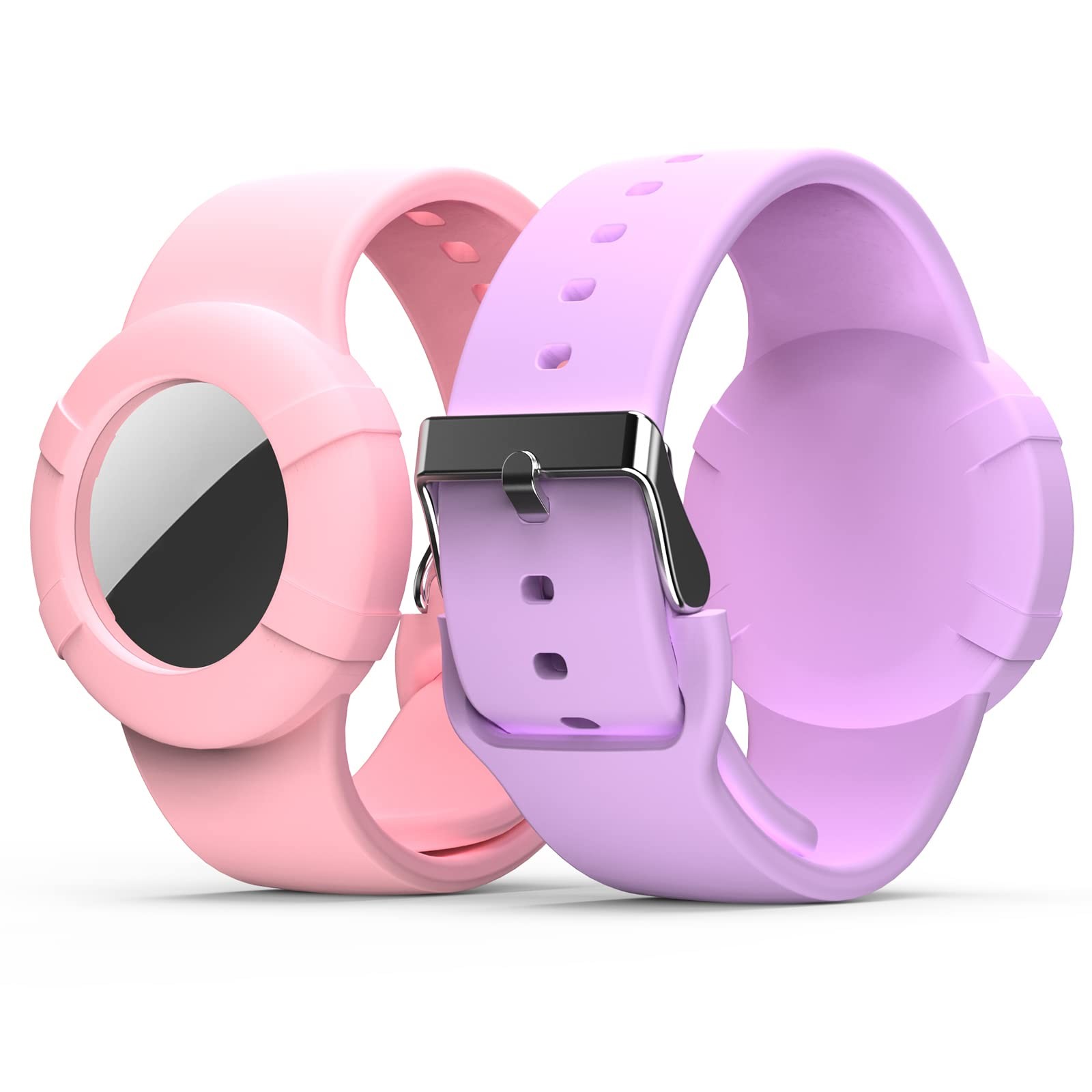 Kids Waterproof Silicone Air Tag Bracelet Wristband Lightweight GPS Tracker Holder For Apple