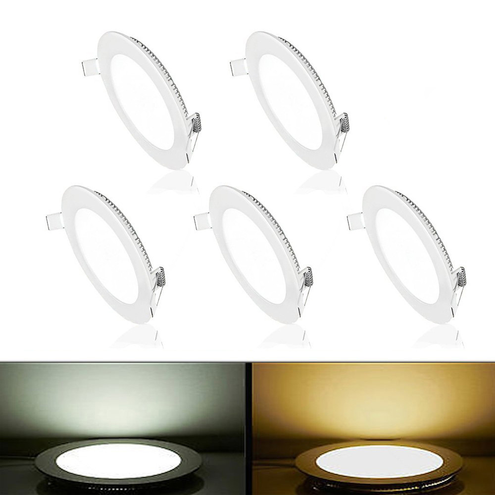 Slim Recessed Square LED Downlight 6W 12W 18W Flat Panel LED Ceiling Light