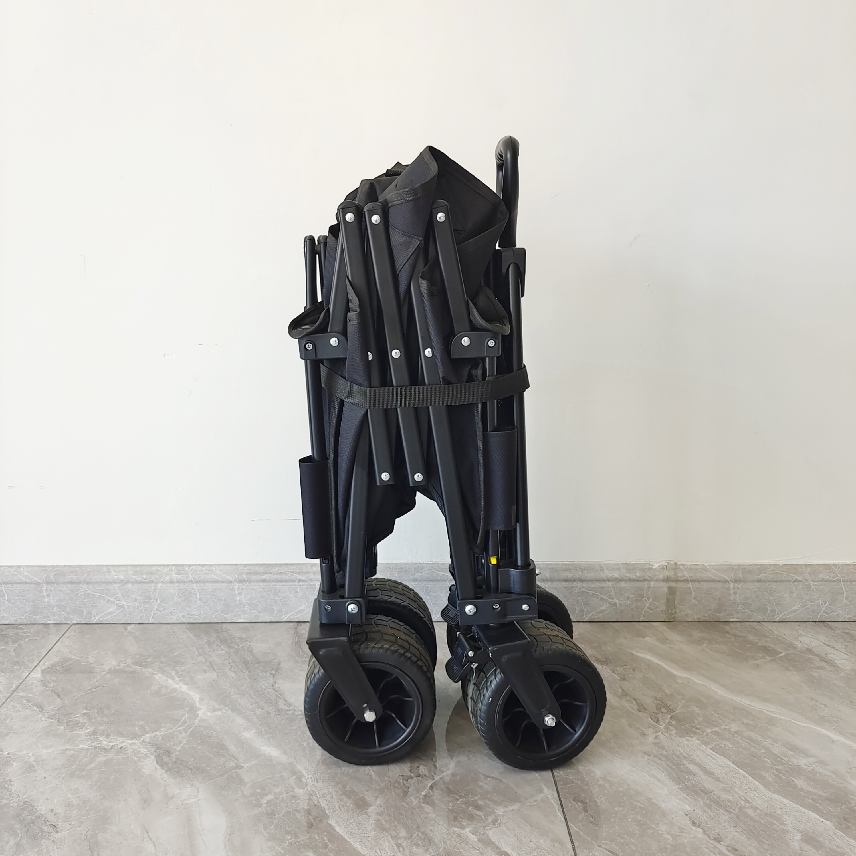Wonderfold Beach Collapsible Outdoor Camping Cart Adjustable Handle Wide Wheels
