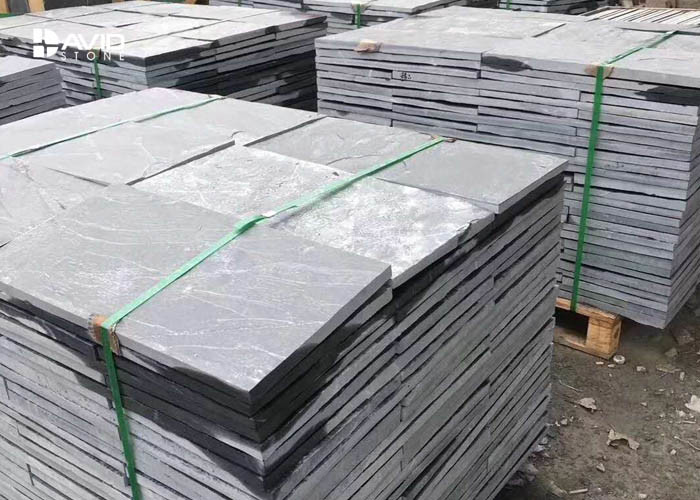 Bathroom / Kitchen Natural Grey Slate Floor Tiles Moistureproof Waterproof