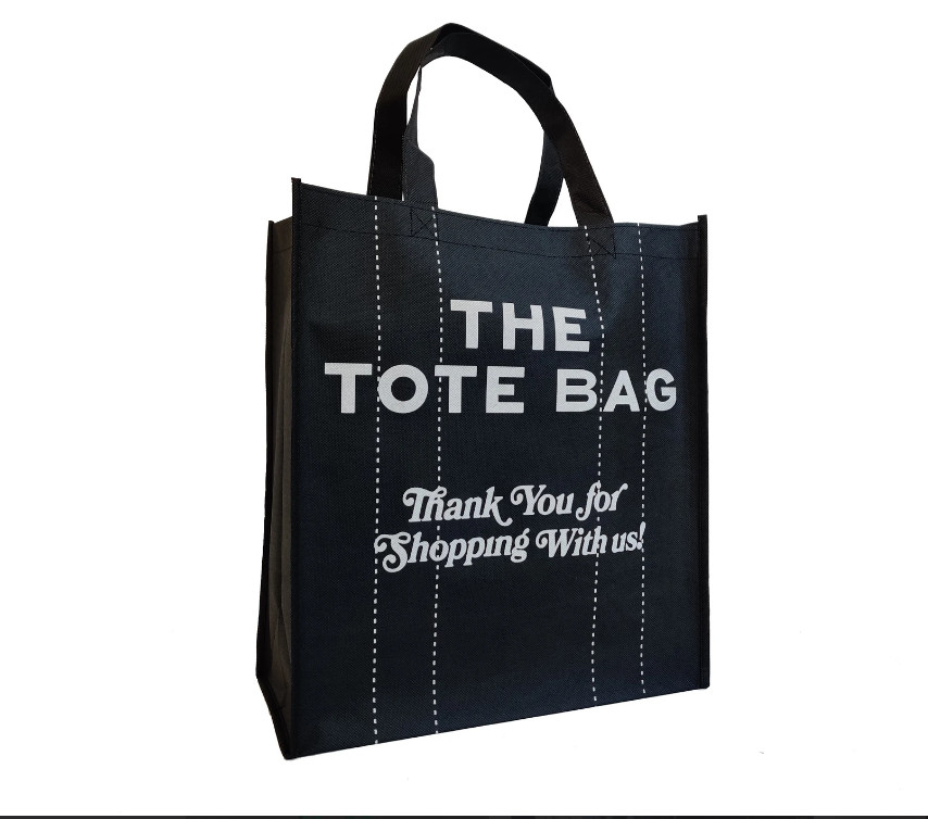 Reusable Grocery Bags Large Non Woven Shopping Bags Foldable Portable Tote Custom Eco-Friendly Tote Bag With Logo Printing Fashionable Handled Non