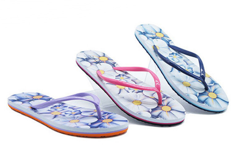 Latest Fashion Ladies Flip Flop EVA Print Sole Flip Flop