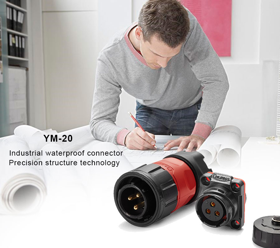 IP67 Waterproof New 3Pin Hose Plastic Quick Connectors Electrical Female Male Connector