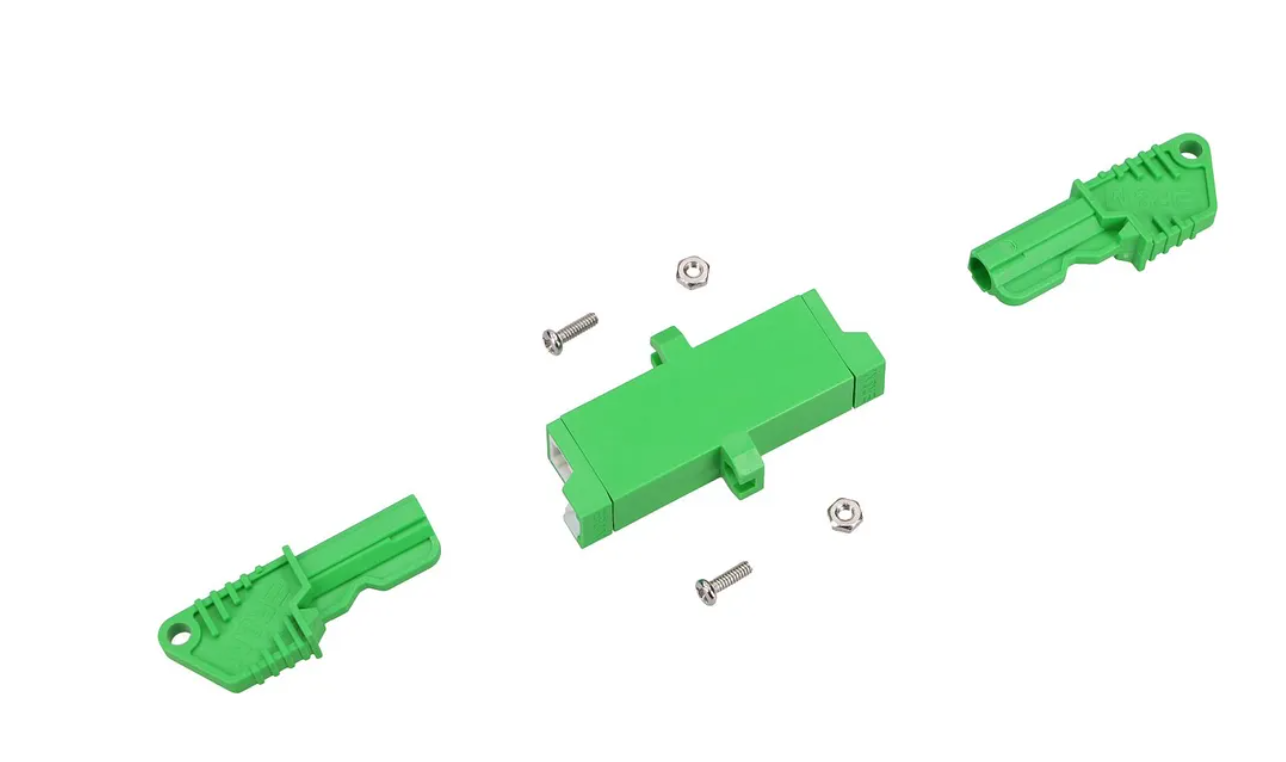 Simplex Fiber Cores PBT FTTH E2000 APC Fiber Optic Adapter for Material Performance