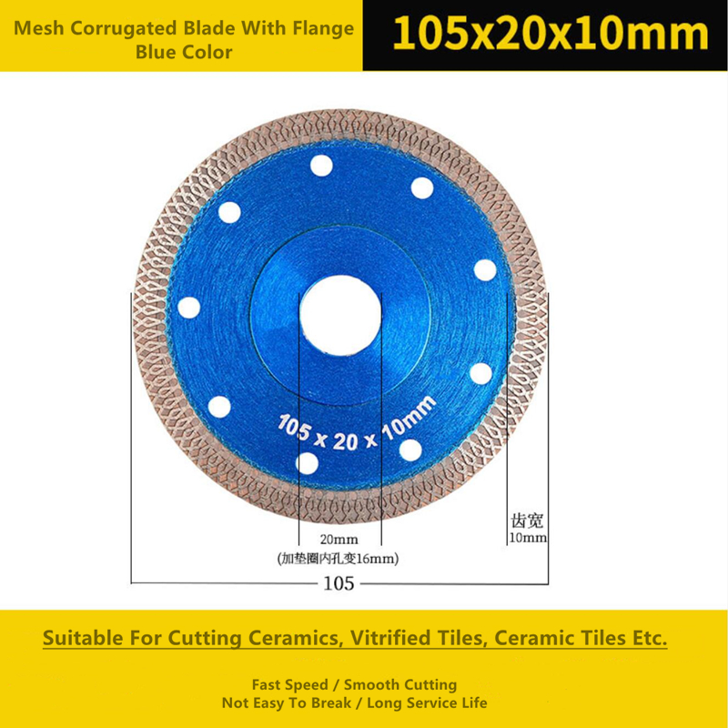 115mm Diamond Cut Circular Saw Blade Mesh Corrugated