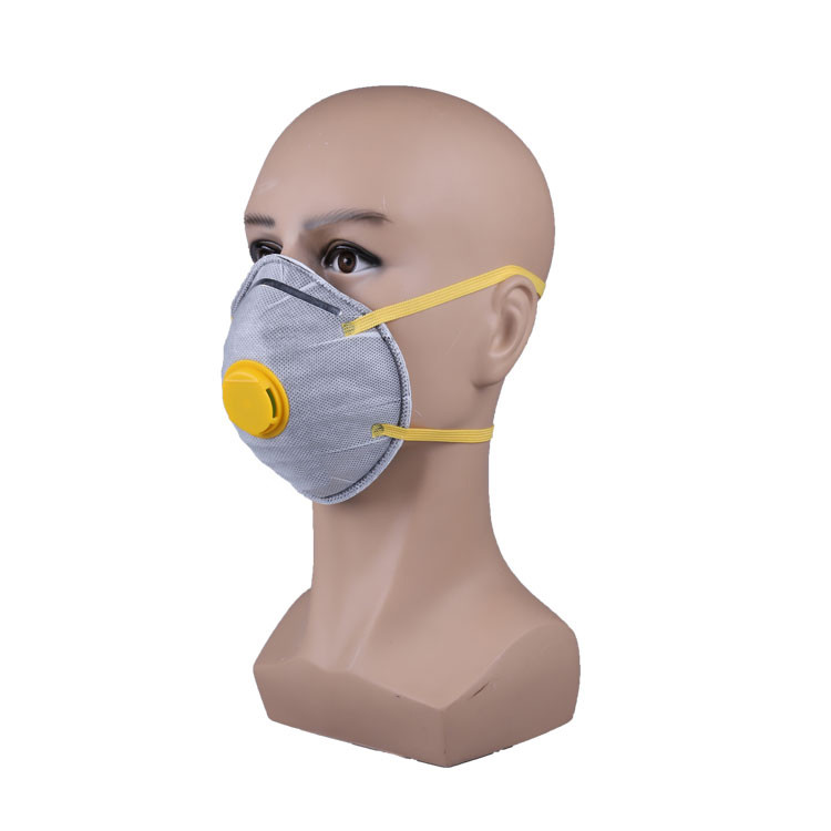 Customized Cup FFP2 Mask / 4ply Fine Particle Dust Mask Gray Color