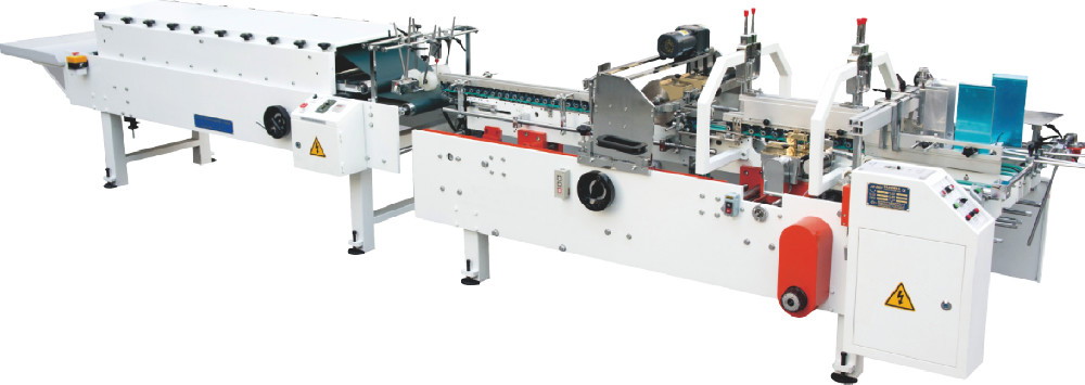 Automatic French Fries Box Gluing And Folding Machine Paperboard Potato Chips Carton Folder Gluer Machine