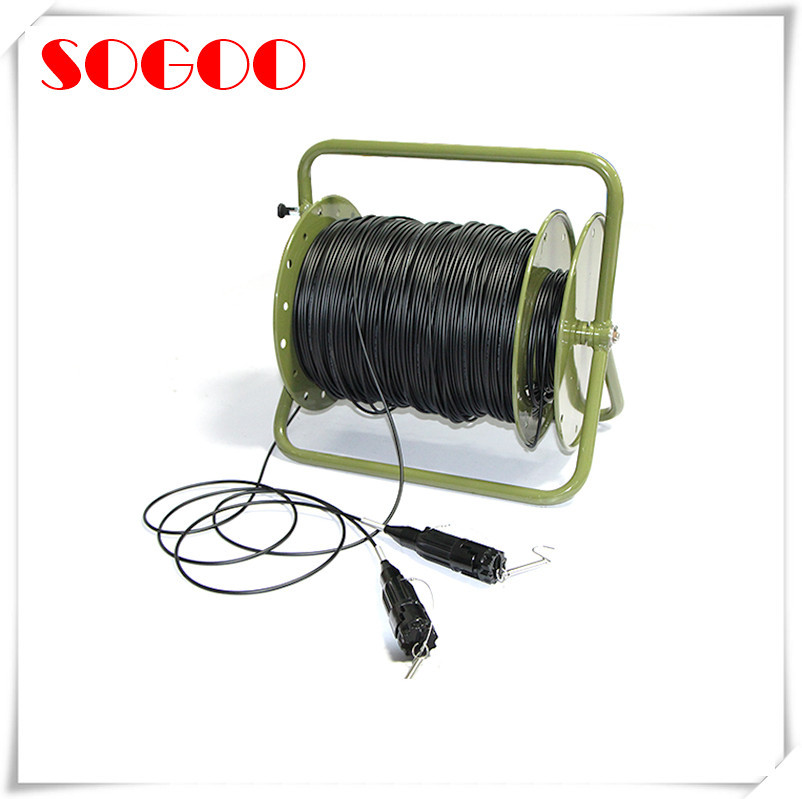 Portable Telecom Outdoor Fiber Patch Cable Military Retractable Tactical Optical Cable Reel