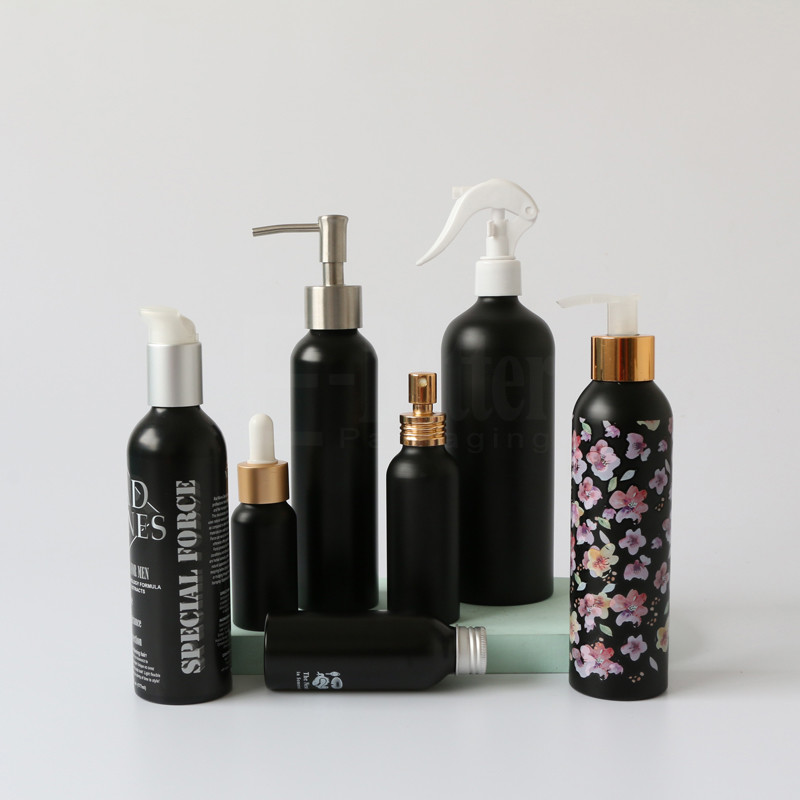 20mm Spray Pump 150ml Aluminum Cosmetic Bottles For Hand Wash