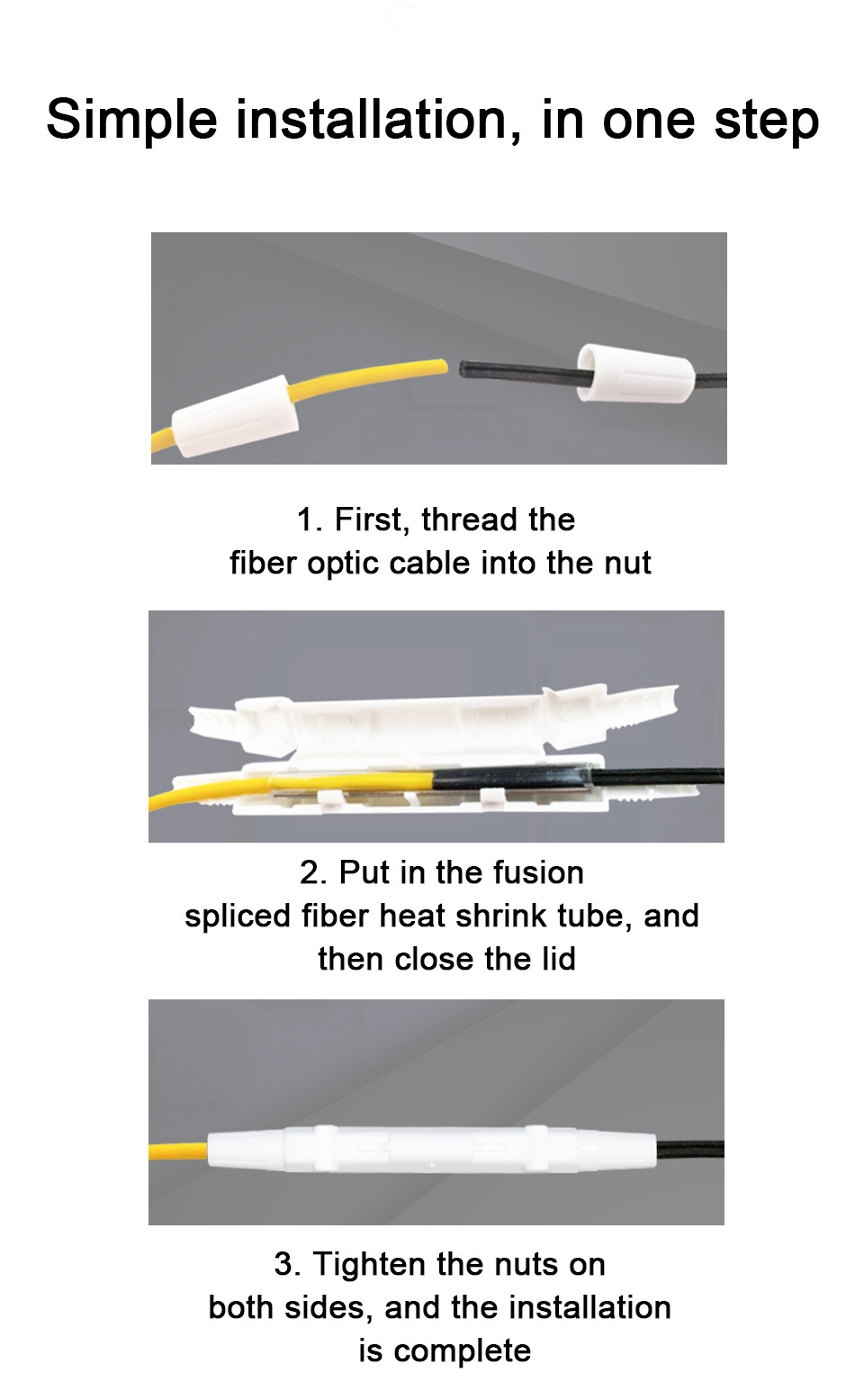FTTH Drop Cable ISO9001 Fiber Optical Distribution Box ABS IP65