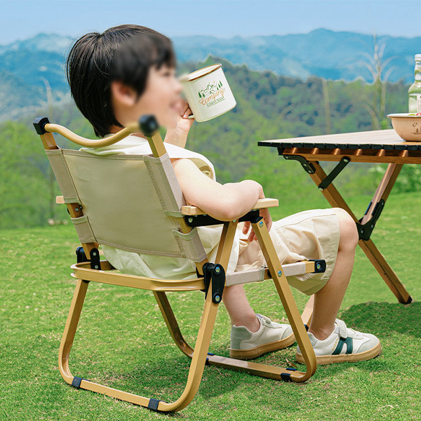 Easy To Use Portable Camping Chair Lightweight Compact Metal Kids