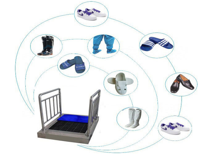 Automatic Water Brushing AC 220V 1.8m Sole Cleaning Machine
