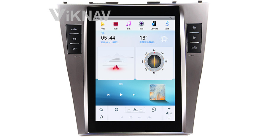 10.4 Inch Android Head Unit For 2006-2011 Toyota Camry Navigation GPS Multimedia DVD Player Wireless Carplay renesas mcu