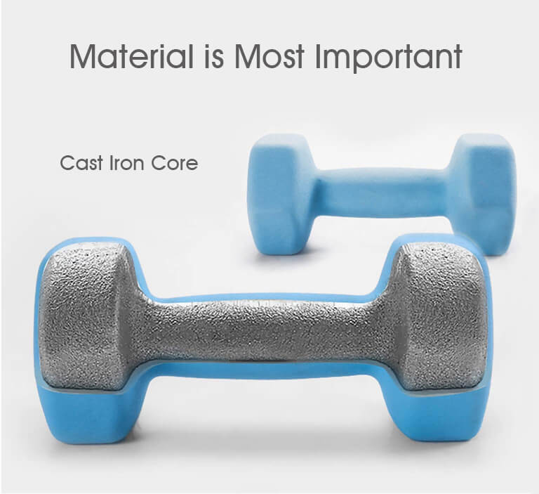 Colorful Cast Iron Fitness Dumbbell , 2kg Hex Dumbbells Portable