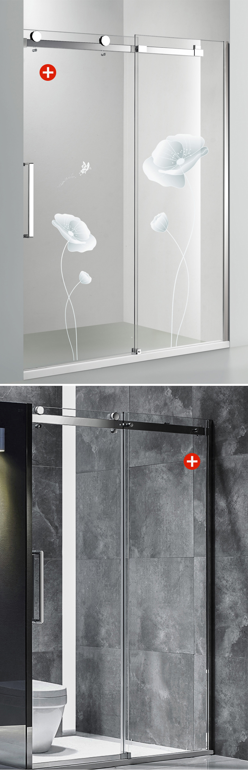 Upgrade Your Door with our Tempered Glass Sliding Door System and Enclosure Roller