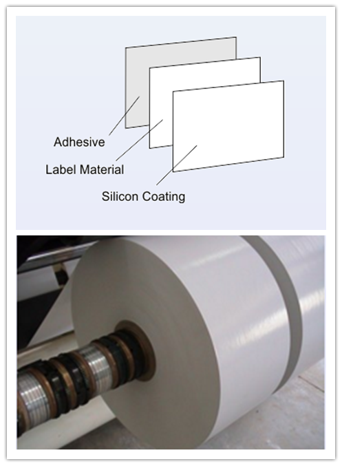 Linerless 3 Layers Self Adhesive Printable Labels , Printed Self Adhesive Labels On A Roll