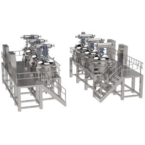 High Speed Dishwashing Liquid Mixer Machine With Homogenizing Head