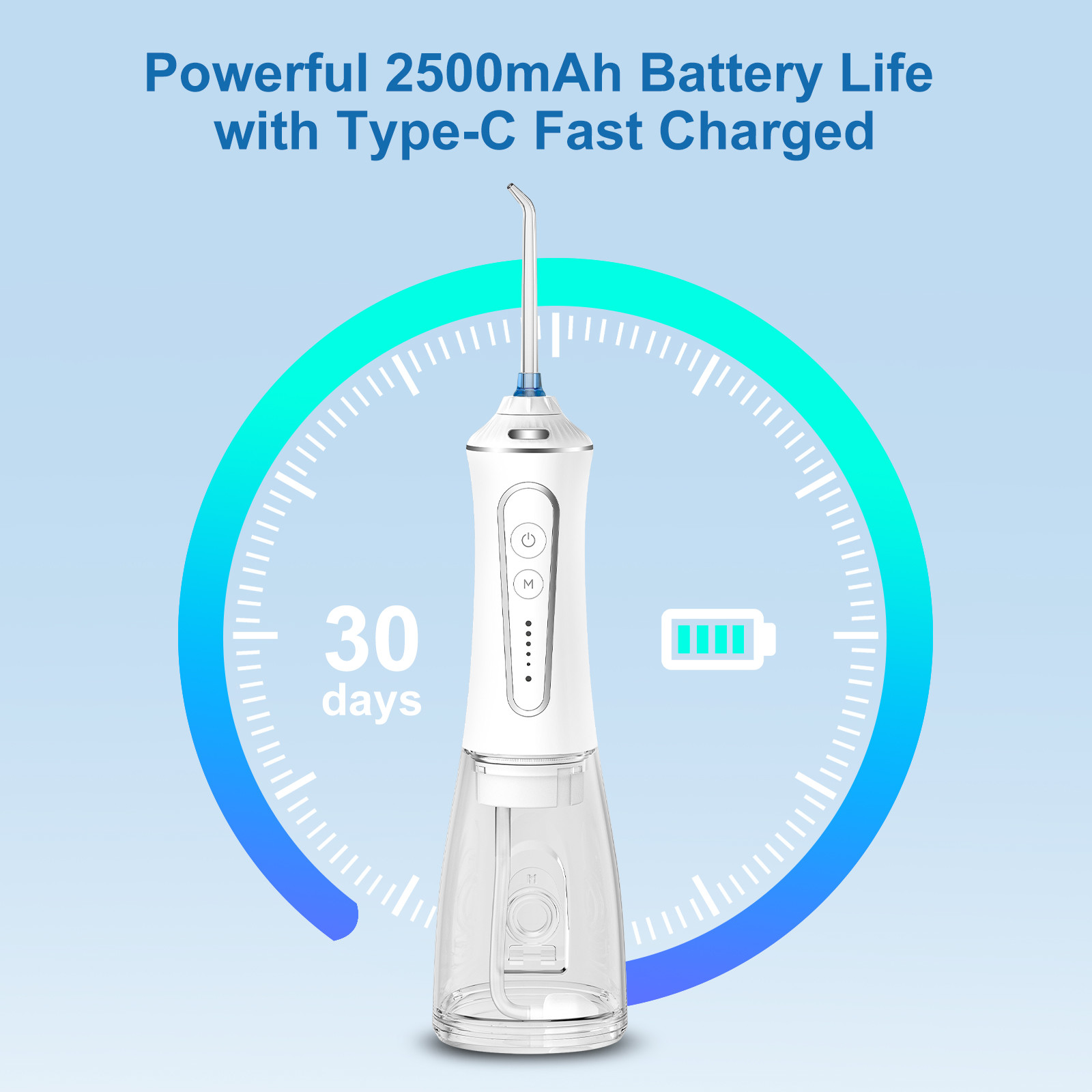 Rechargeable Electric Water Flosser Dental Oral Irrigator Portable Teeth Cleaning Home Use