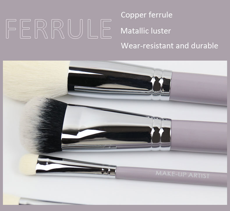 Taro Purple cosmetic Makeup Brush Set 10 piece brush set for daily makeup