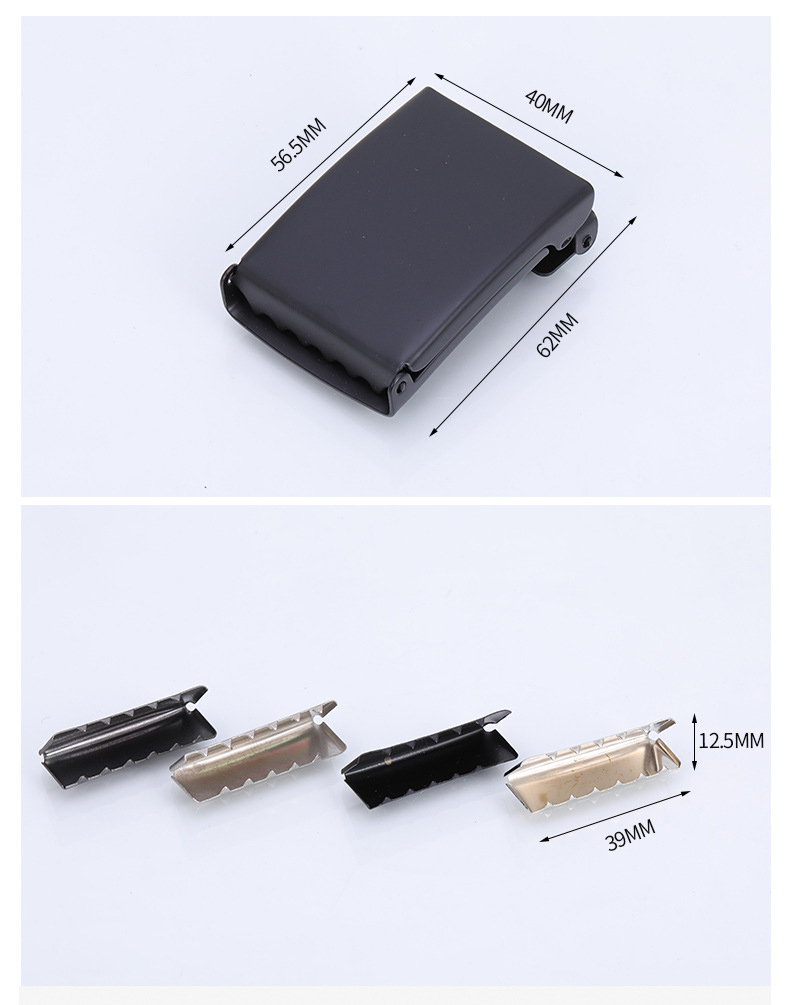 62*40mm higlt quality Metal Flip Top Canvas Belt Buckle for man