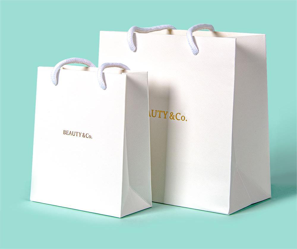 Cardboard Custom Reusable Packaging Shopping Bag with Your Own Logo and Gravure Printing