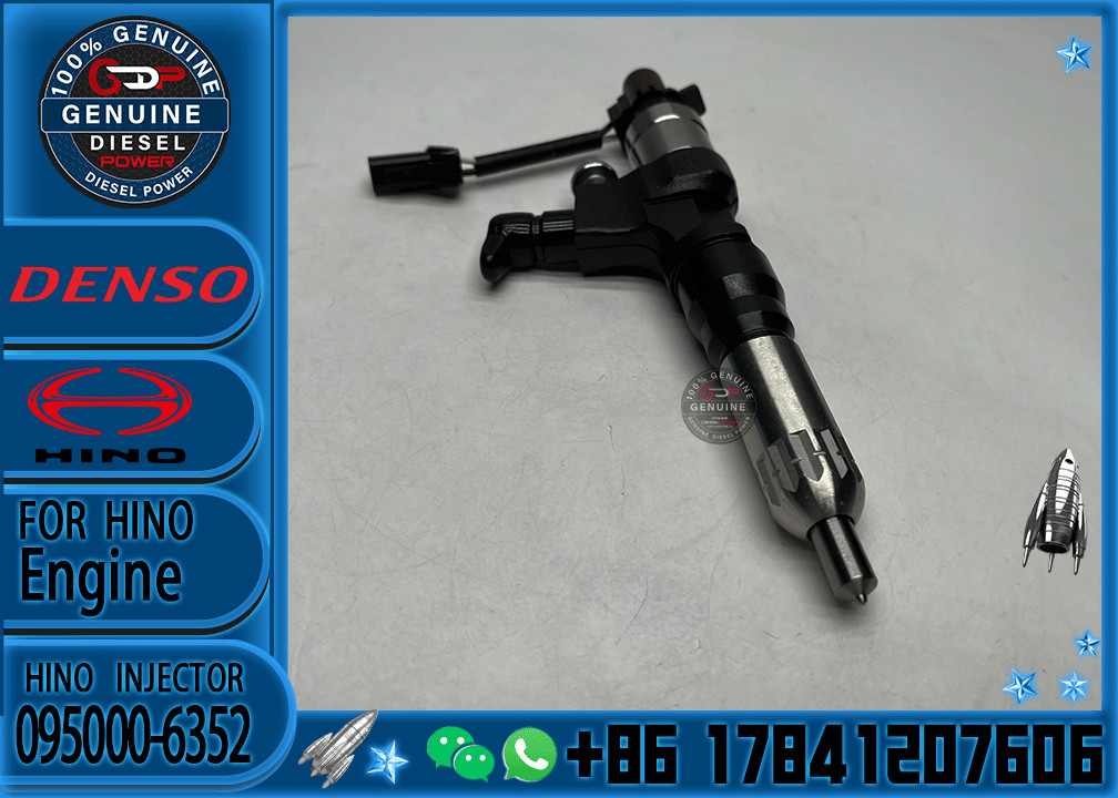 Diesel Fuel Injector Nozzle Common Rail Injector 095000-6353 095000-6352 23670-E0050 for DENSO HINO J05E KOBELCO SK200-8