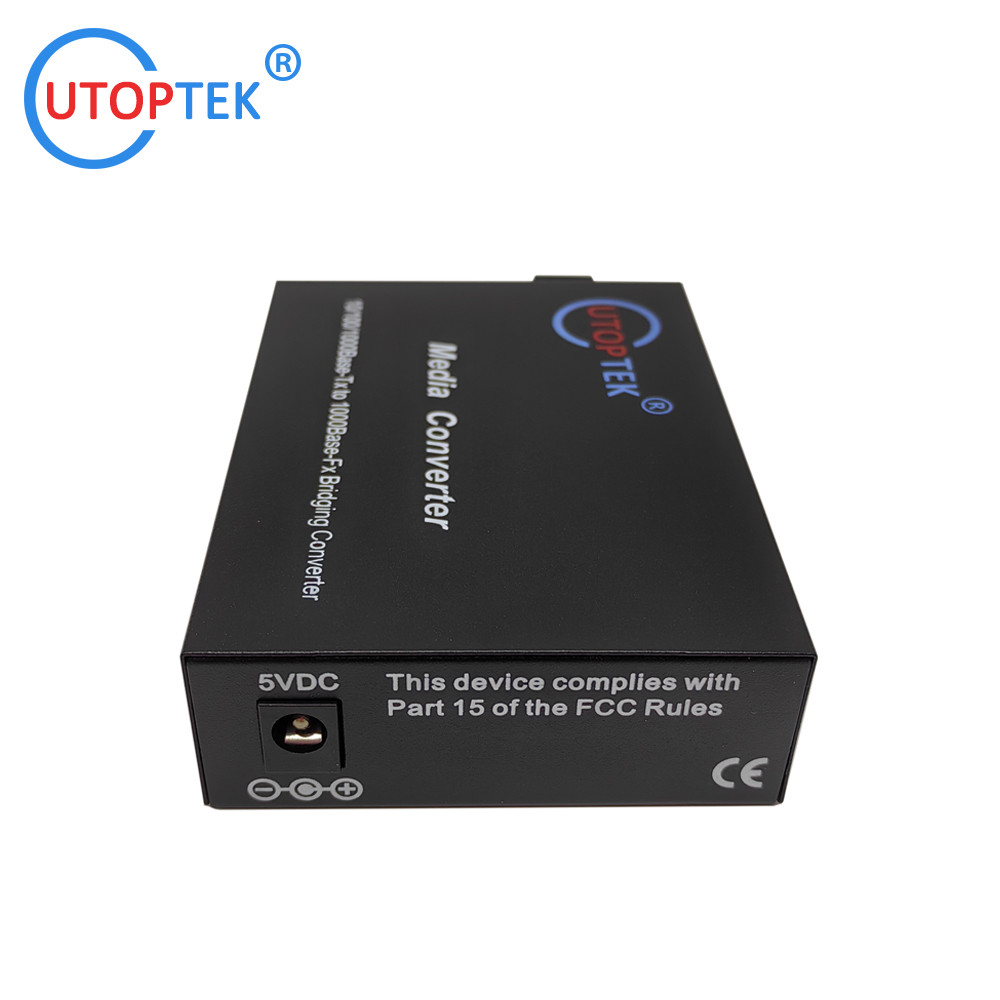 10/100Mbps Fiber media converter 20km single SC fast Ethernet RJ45 to Fiber Media Converter for CCTV Network security