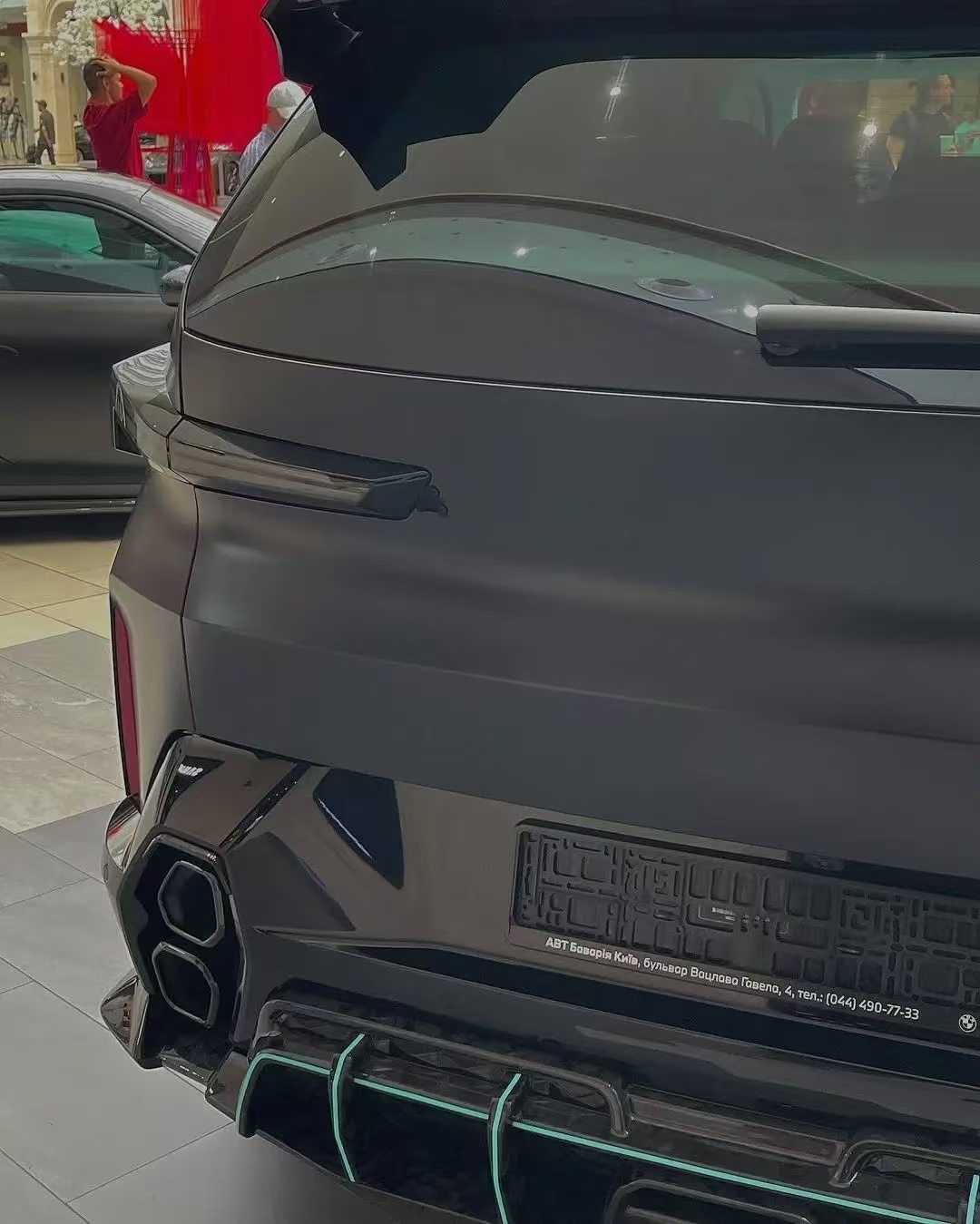 XM Bmw Wide Body Kit Carbon Fiber Front Lip Spoiler Black Bmw Side Skirt Wheel Arch