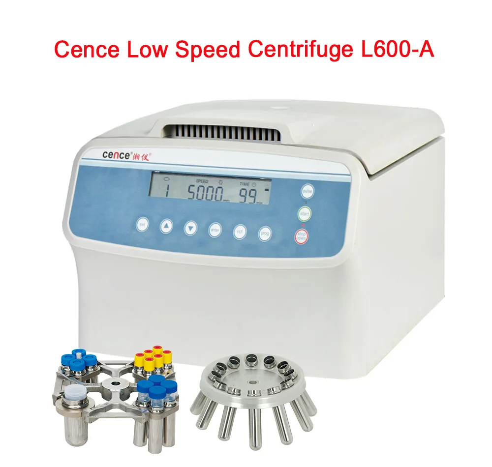 Cence Blood Centrifuge with both Angle Rotor and Horizontal Rotor Compatible Low Speed Centrifuge L600-A