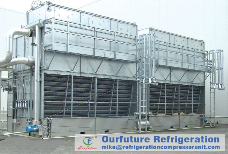 Induced Draft Type Evaporative Condensing Unit Evaporative Condenser Chiller