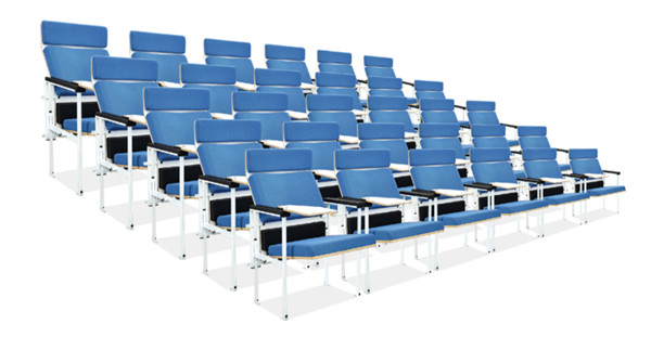 Steel Tuble Frame Plywood Backrest Student Desk Chairs Customizable