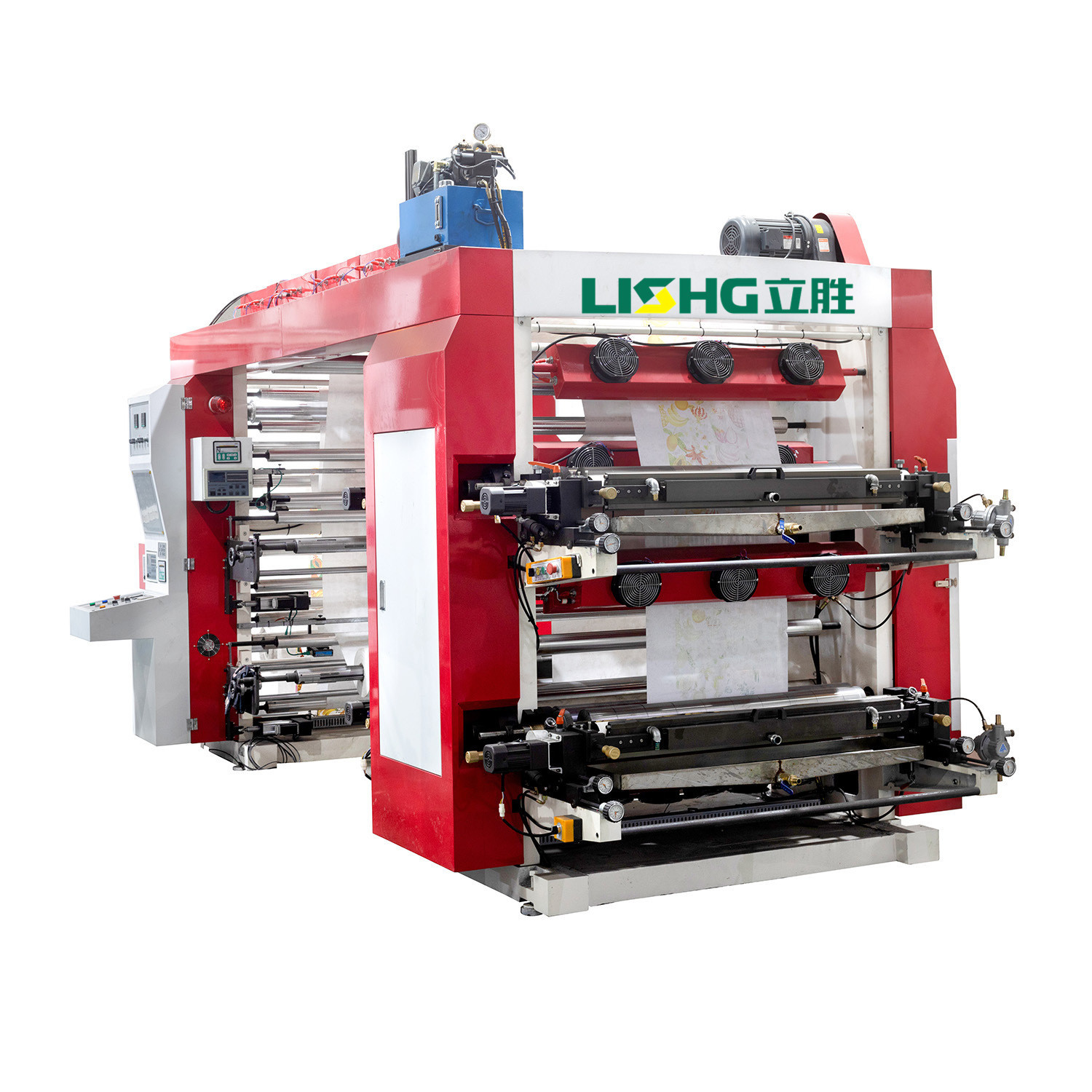 4color Stack Type LDPE HDPE BOPP OPP Flexographic Printing Machine