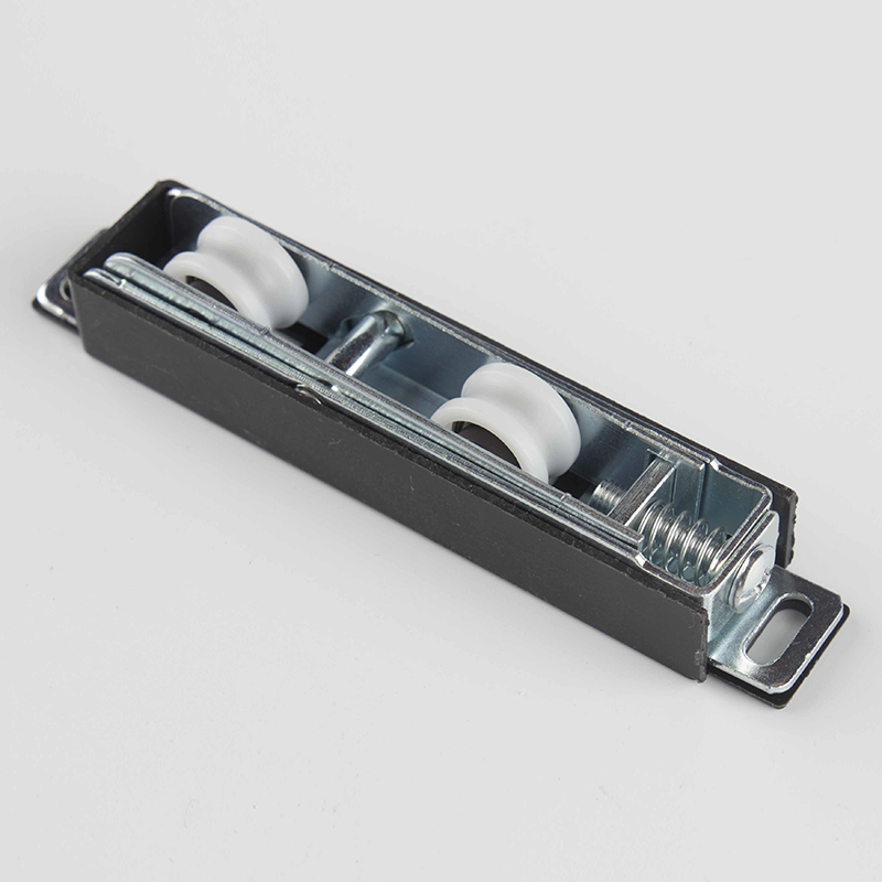 Sliding Door Roller with Adjustable Double Pulley and Iron Zinc Plating Body Material