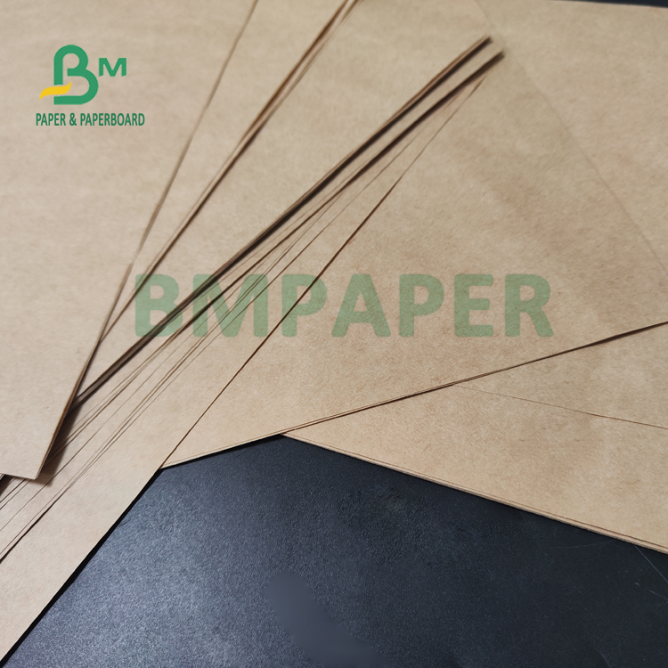 80g Brown White High Tensile Strength Kraft Sack Paper For Cement Bag 95 x 72 cm