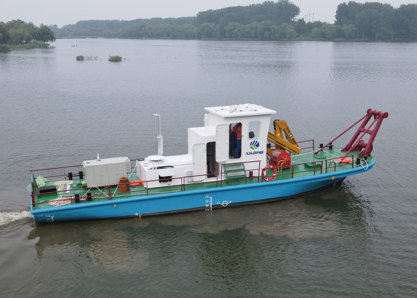 JULONG JLWB350 Work Boat with Propellers for Self Propulsion in Dredger Work