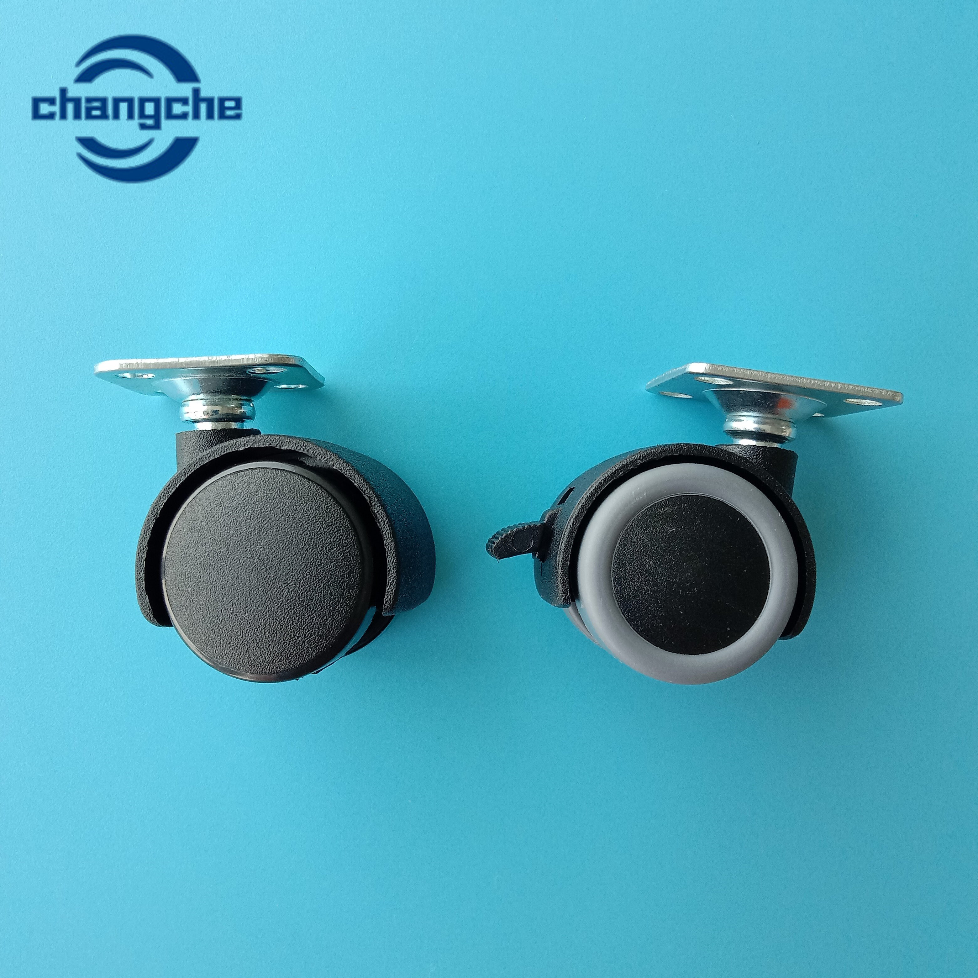 Furniture Mobility Wheels With Mounting Plate Hole 5mm For Furniture Accessories Trolley