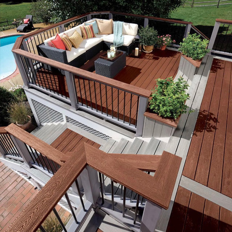 PVC Foam ASA Composite Decking Board Trex for Outdoor Crack Resistance and Waterproof